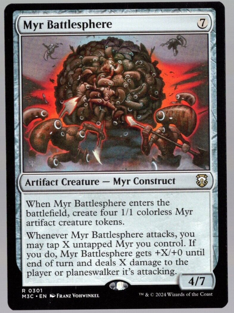 Myr Battlesphere 0301 Rare Non Foil Modern Horizons 3 MTG Near Mint
