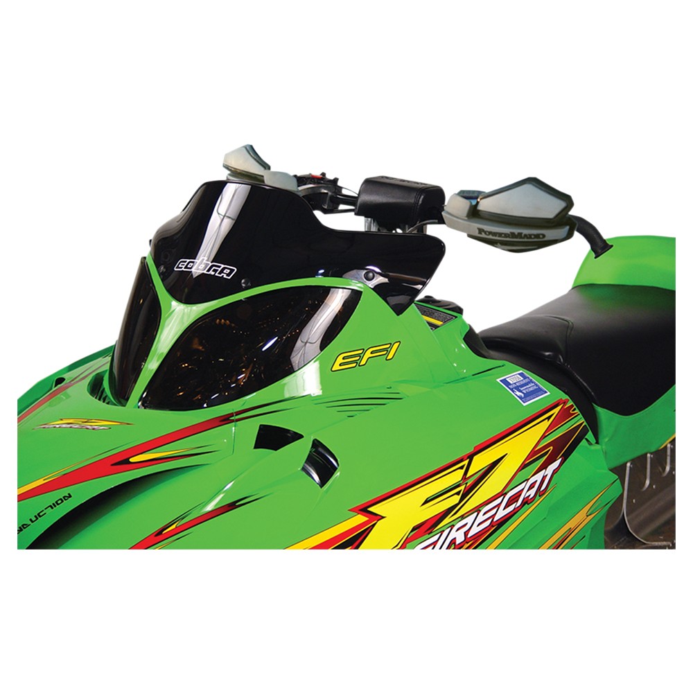 Powermadd Cobra Windshield-7in.-Solid Black for 2006 Arctic Cat Crossfire 600