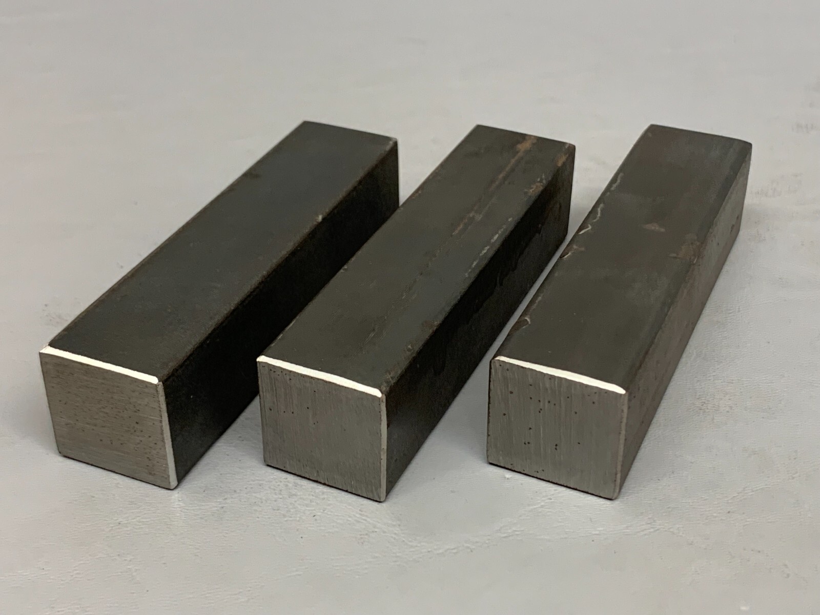 Lot of 3 - 1” x 4” Blacksmith Hardy Shanks or Posts A36 Steel Mill Finish