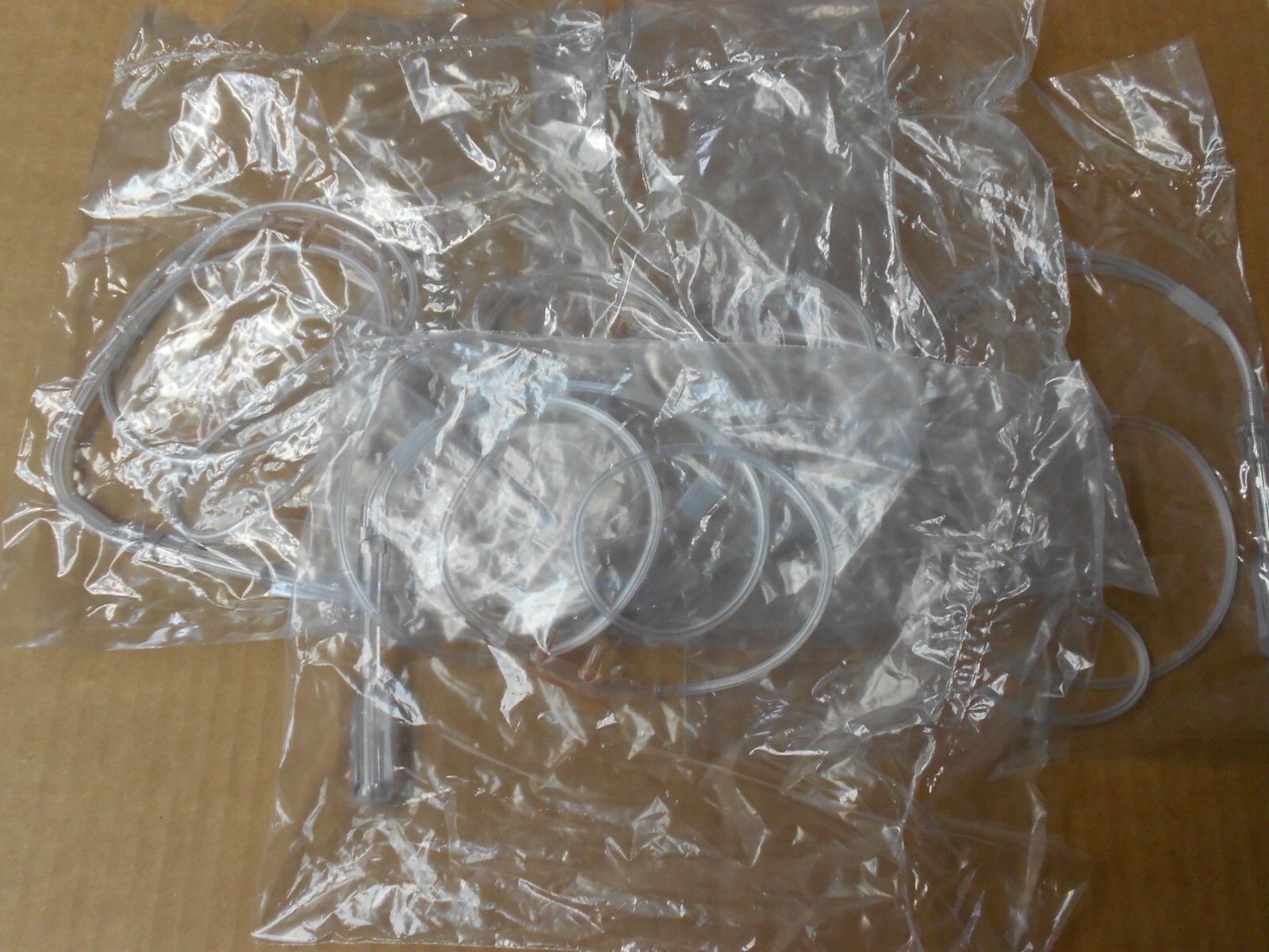 Set of 9 Comfort Soft Plus Cannula 0' Oxygen Tubing with Standard Connector