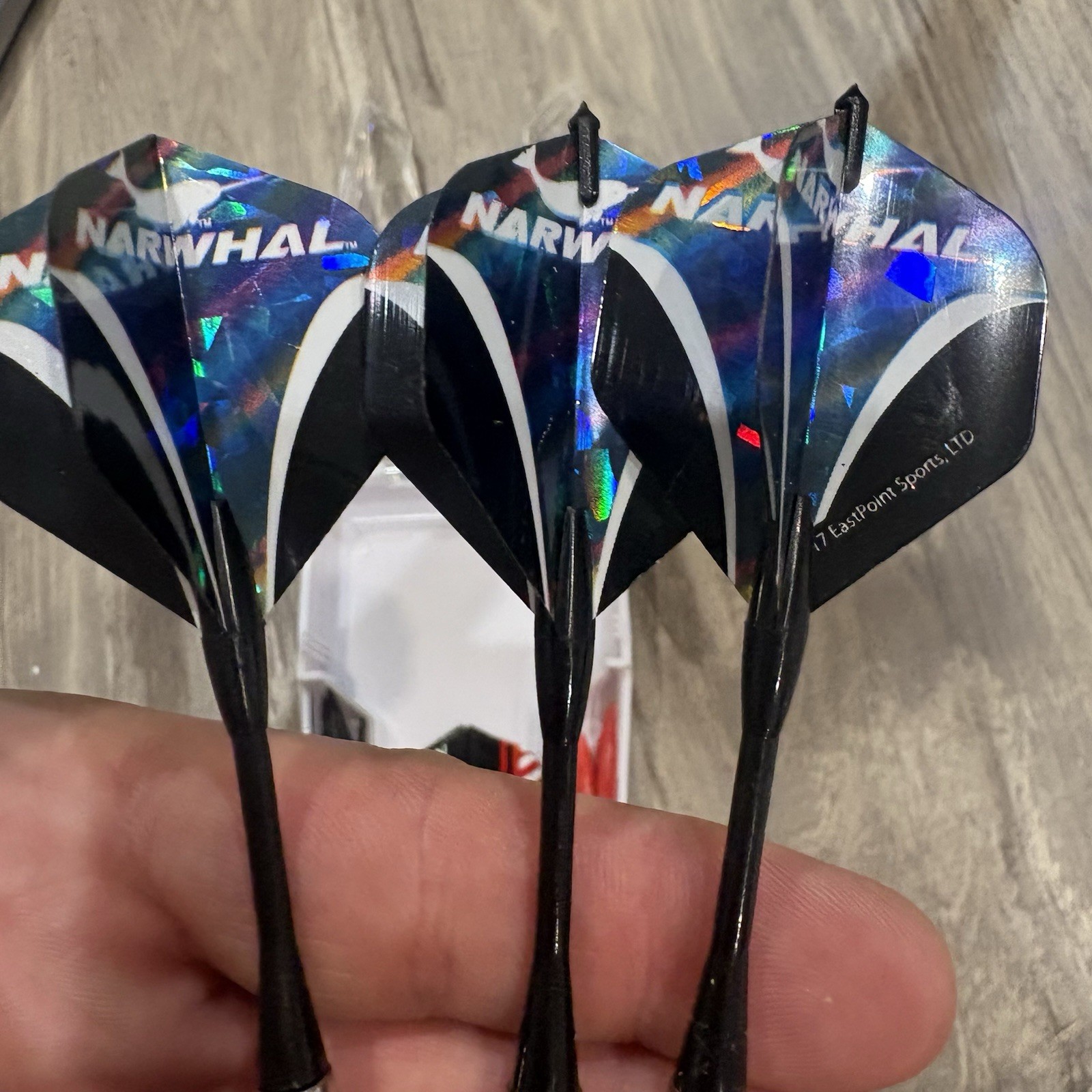 Narwhal Tournament Soft Tip Darts with Nickel Barrell Replacement Flights …