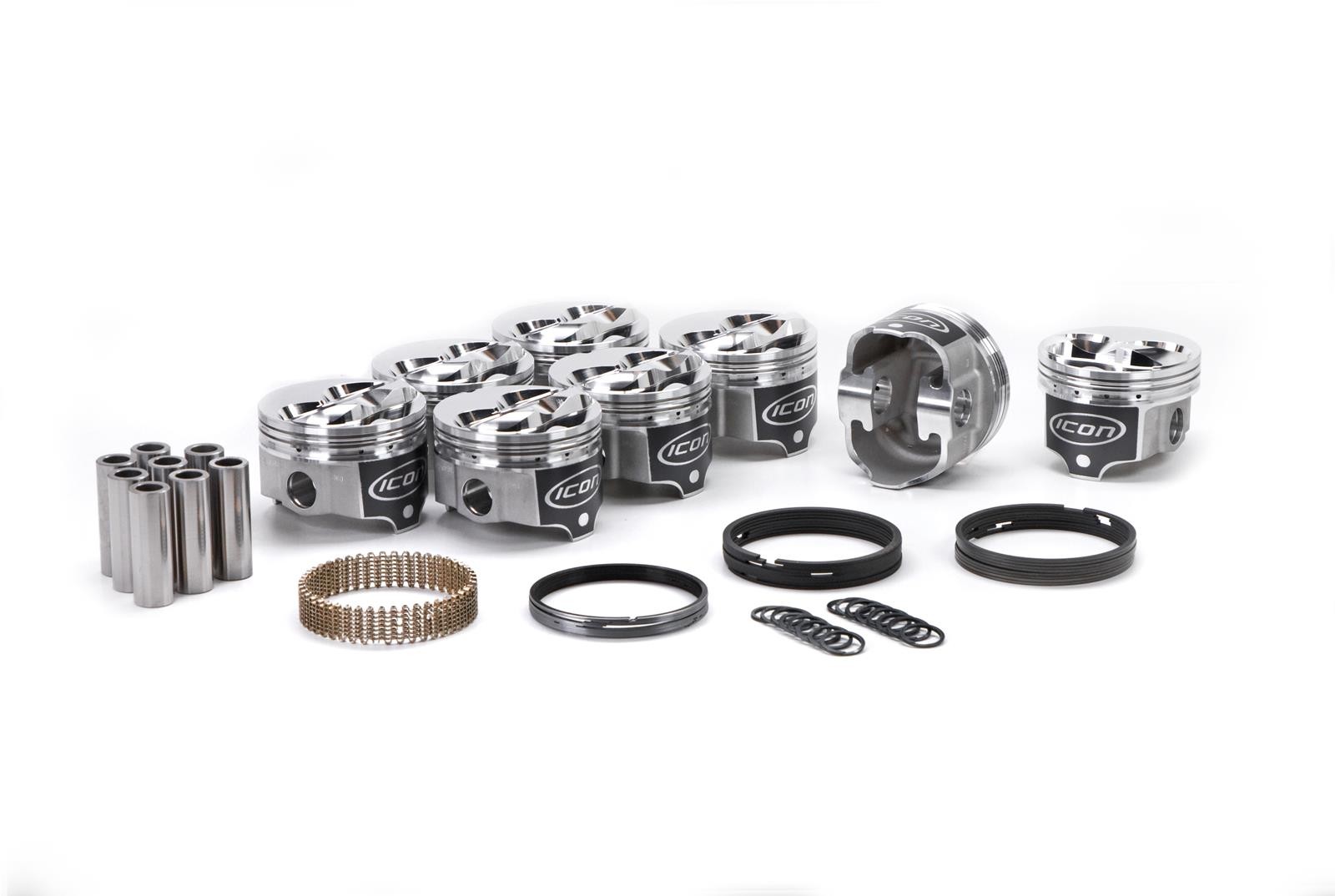 Piston and Ring Kit Forged Dome 4.030 in. Bore Chevy Small Block Kit