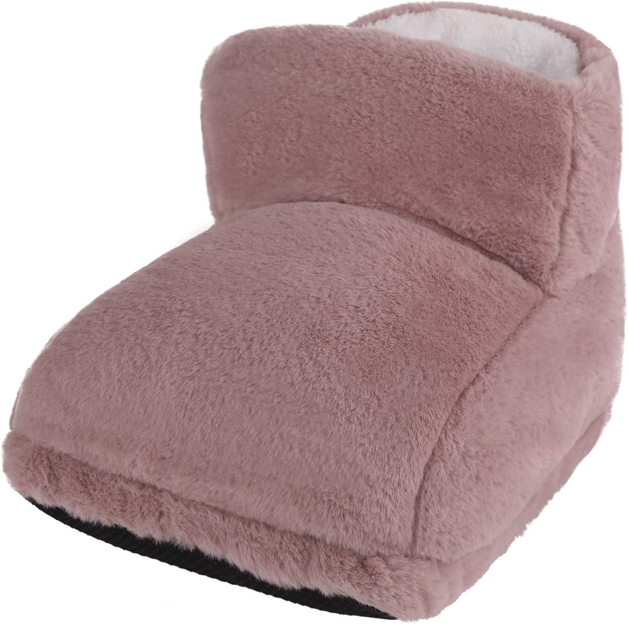 Electric Heated Foot Warmers Men Women Fuzzy Thick Plush Foot Heater Winter USB