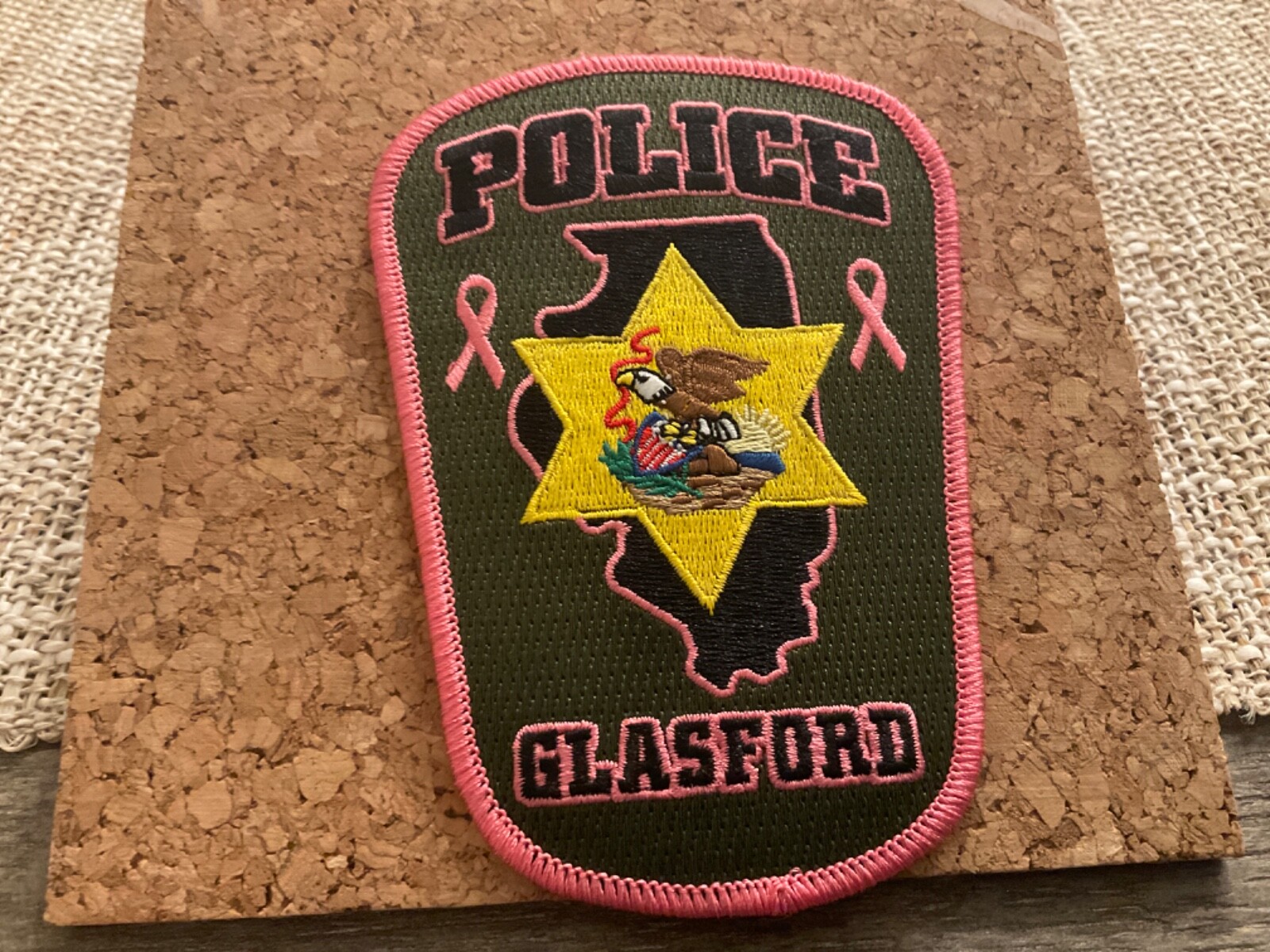Breast Cancer Awareness Glasford Police State Illinois IL