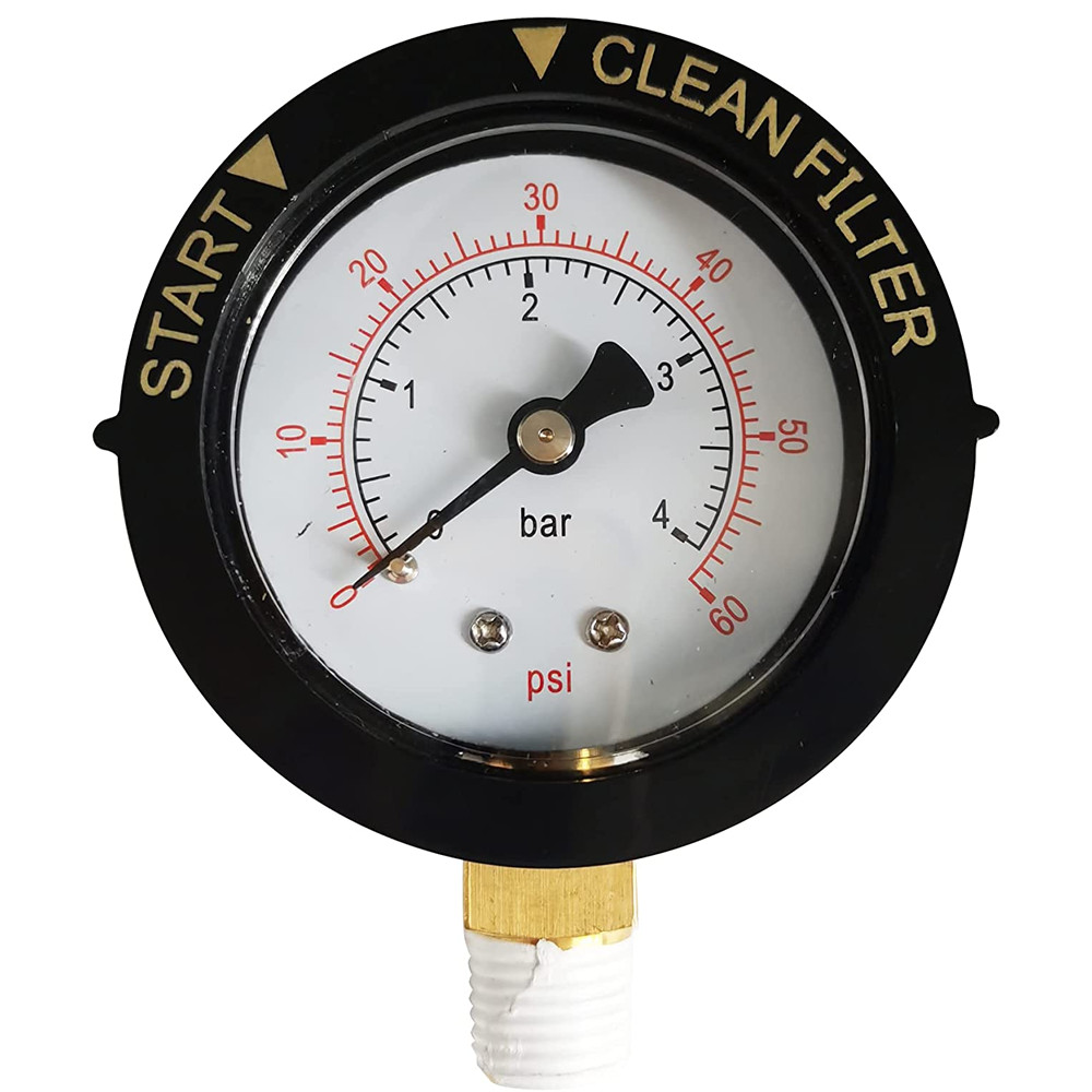 Pessure Gauge 0-60 PSI 190058 for Pentair and Hayward, Valve Filter