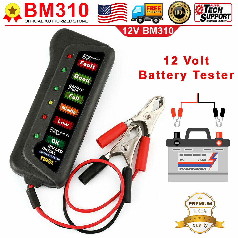 BM310 12V Battery Analyzer Digital Car LED Battery Load Tester Diagnostic Tool