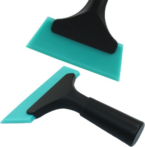 2 Pcs Small Squeegee 5 Inch, Rubber Blade Window Tint Squeeg Color: Light Blue