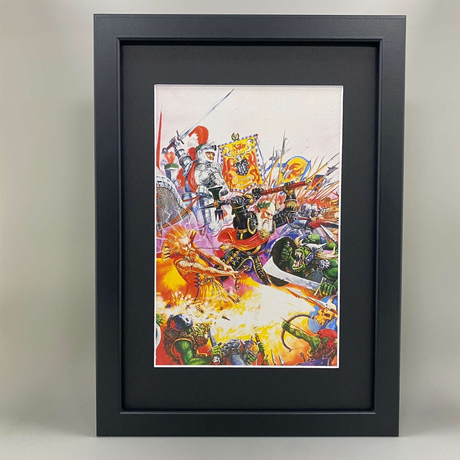 EMPIRE ARMY BOOK COVER FRAMED ART DAVE GALLAGHER WARHAMMER THE OLD WORLD FANTASY
