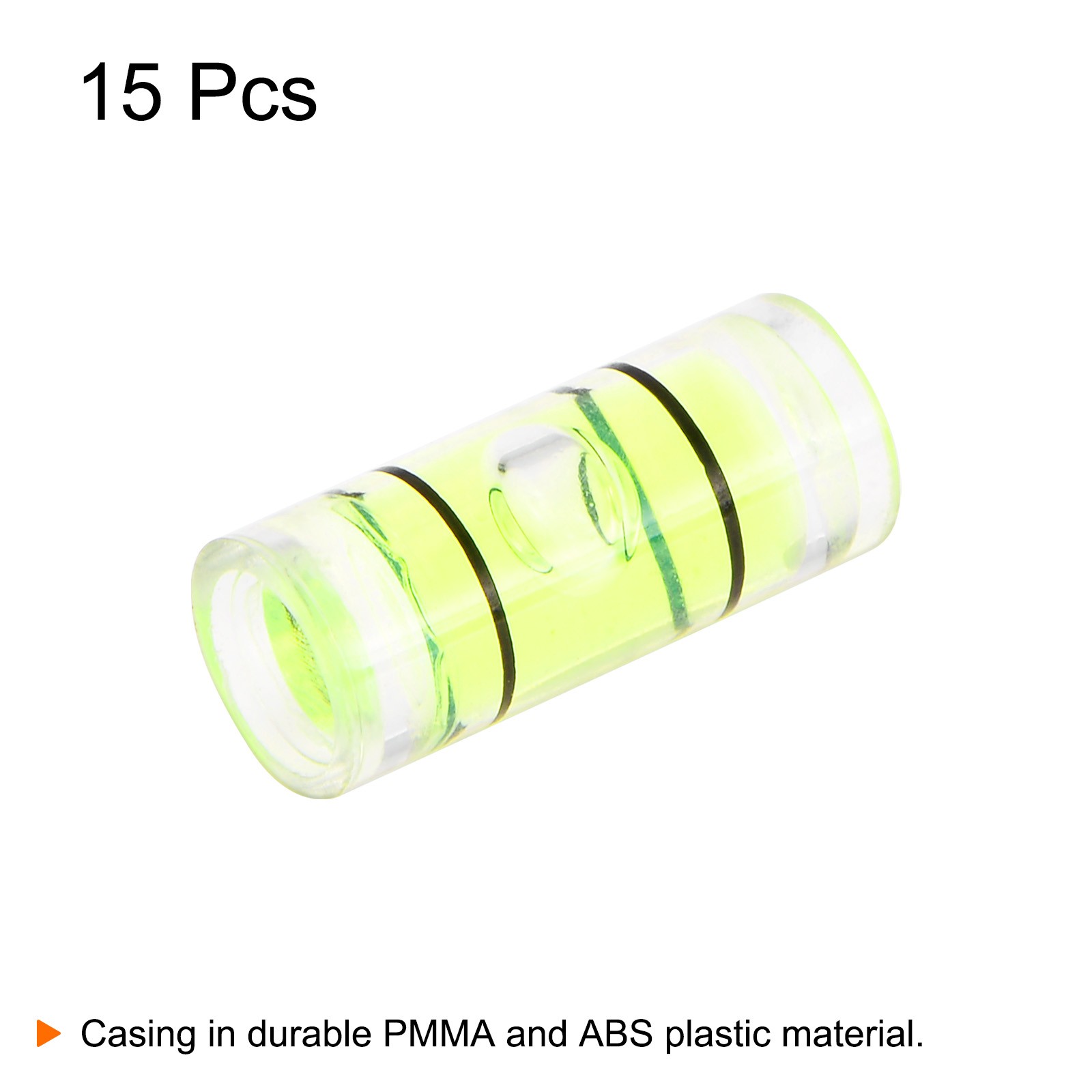 15pcs Small Cylindrical Bubble Level Vials 5x12mm Levels Measuring Tools]