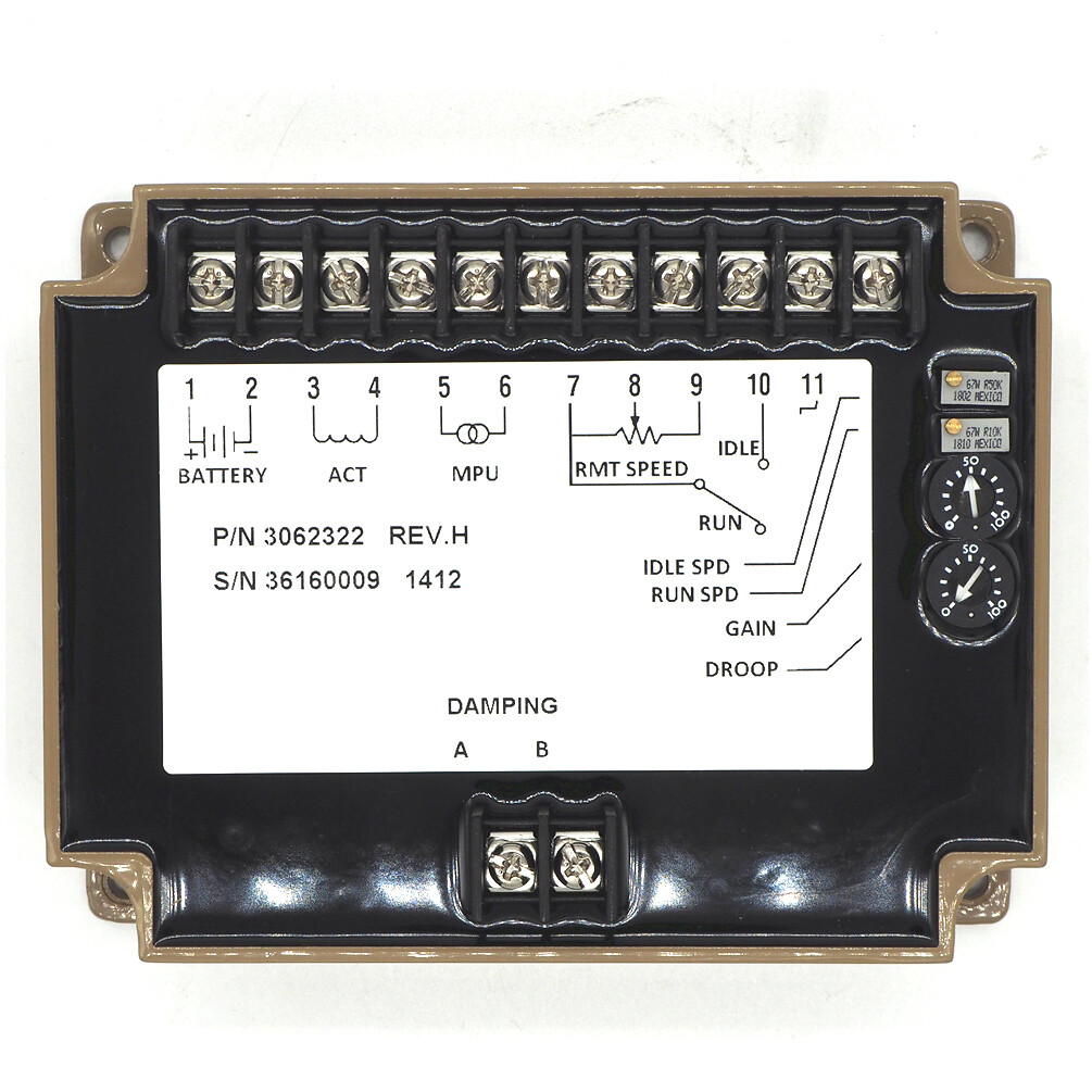 3044196 4914091 3062322 4914090 Speed Controller Generator Set