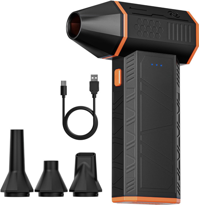Soplador de aire 110000 RPM con 3 niveles y carga rápida para PC y automóvil