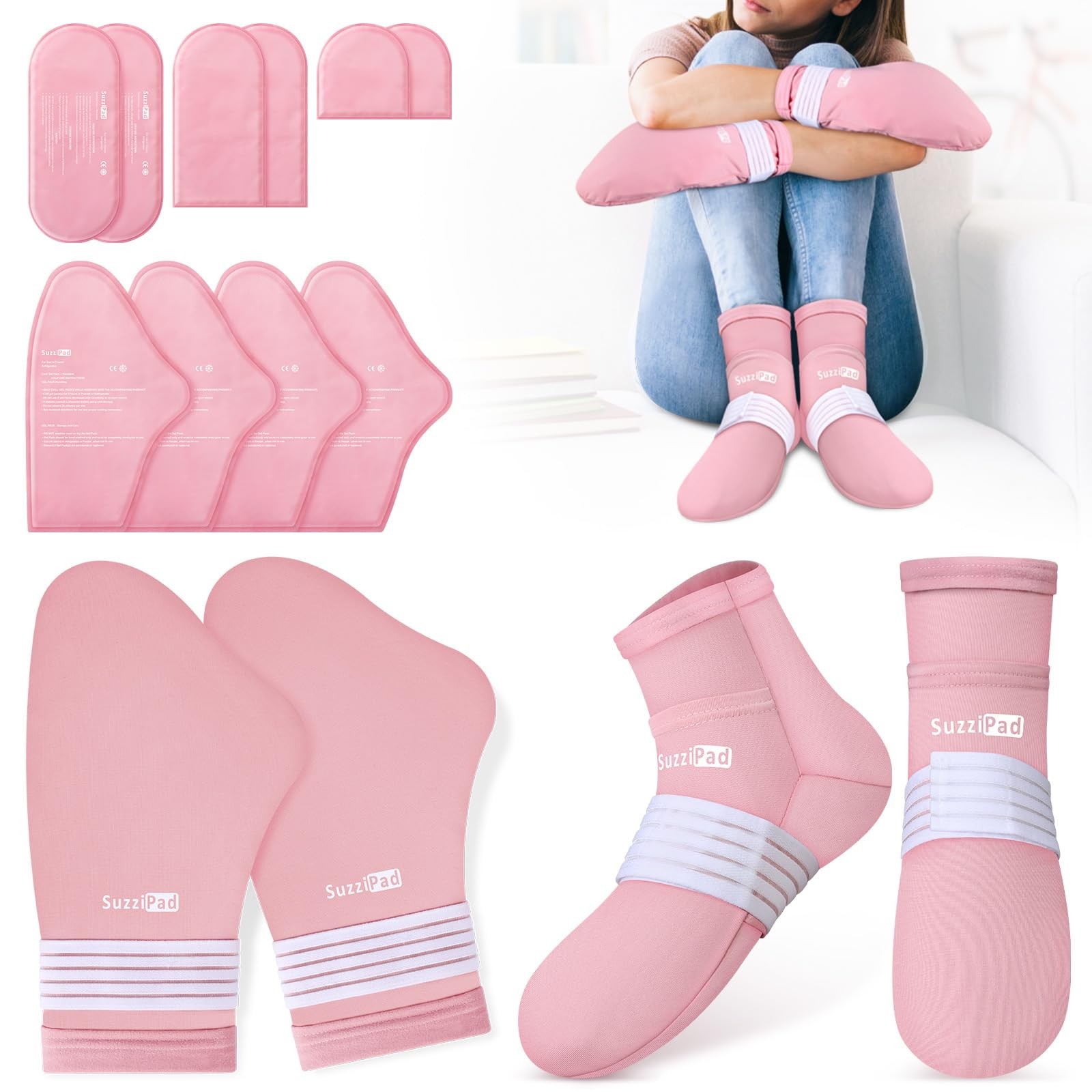 SuzziPad Cold Therapy Socks and Gloves for Chemotherapy, Chemo Must Haves for