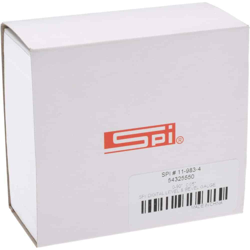 SPI 11-983-4 Digital Protractor with Magnetic Base, 0° to 90° Measuring Range