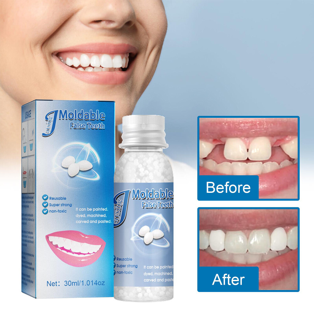 False Teeth Solid Glue Temporary Tooth Repair Resin Moldable Teeth Gap Denture