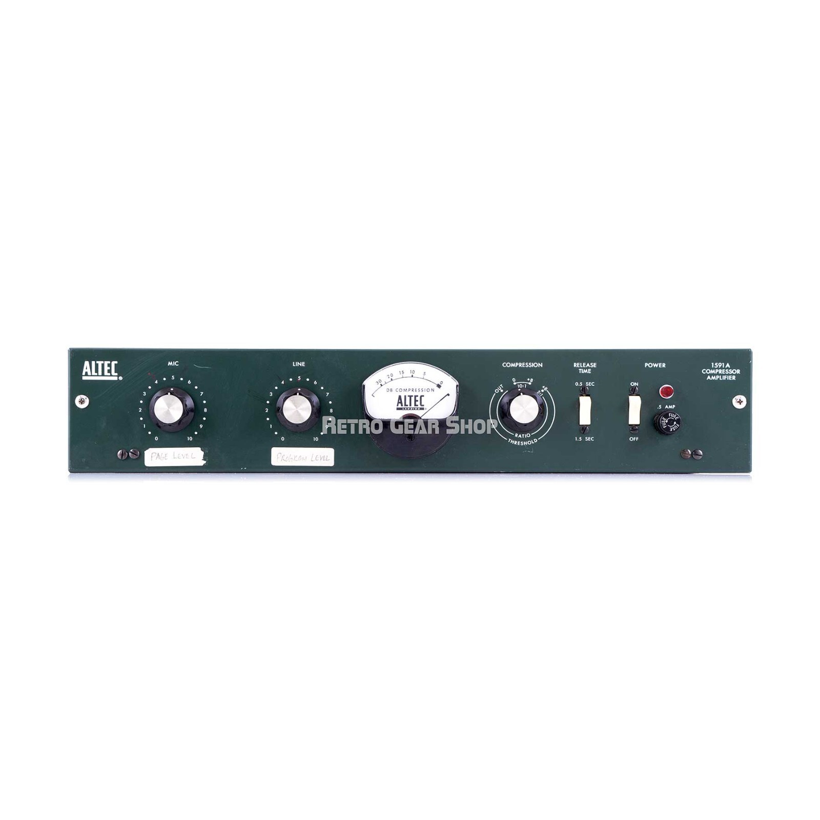 Altec 1591A Preamp Compressor Mic Pre Vintage Rare Serviced