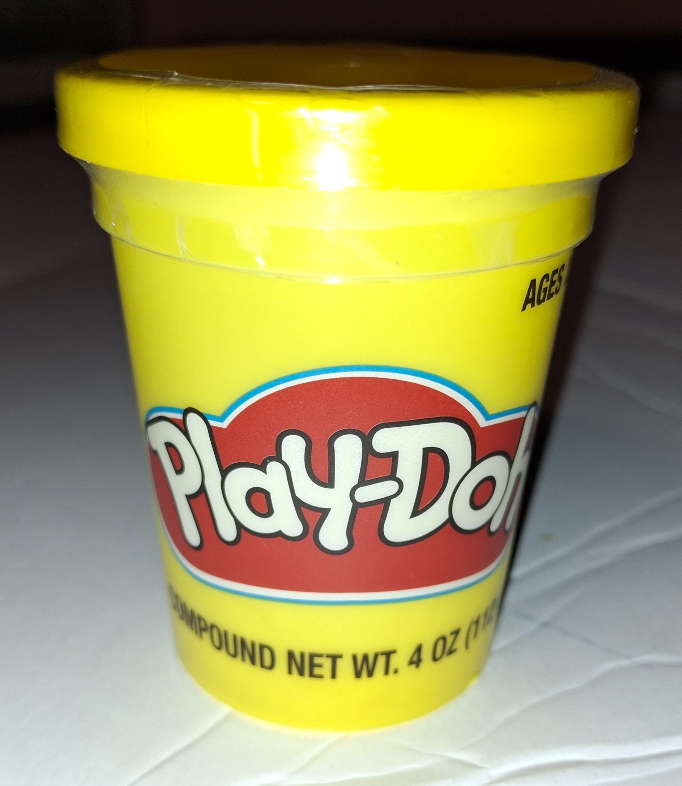 PLAY-DOH-3, 4 oz.-YELLOW-Cans-NEW-, / A1-673