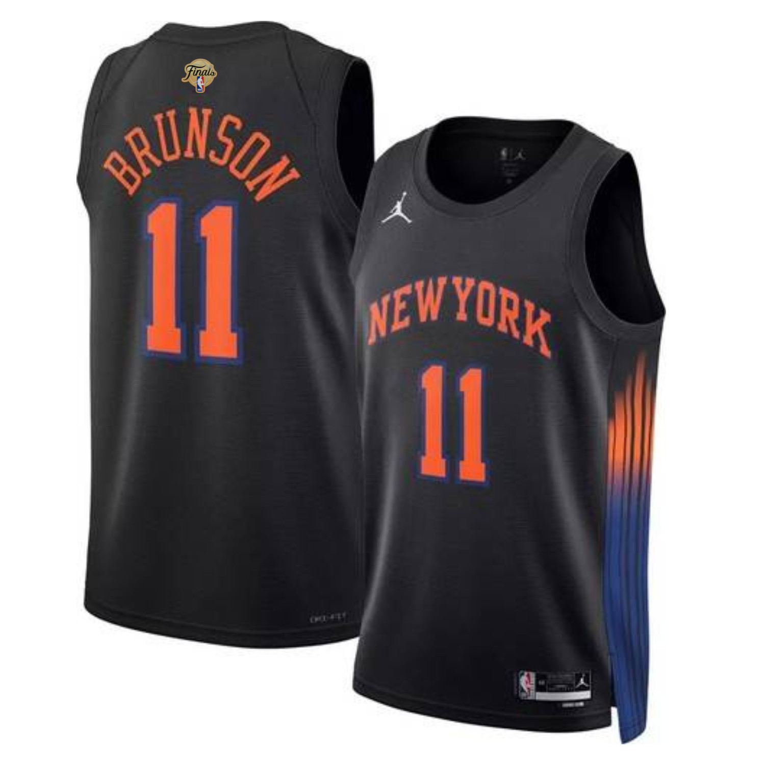 Jalen #11 Brunson 2026 Finals Patch Swingman MEN Stitched Jersey Black