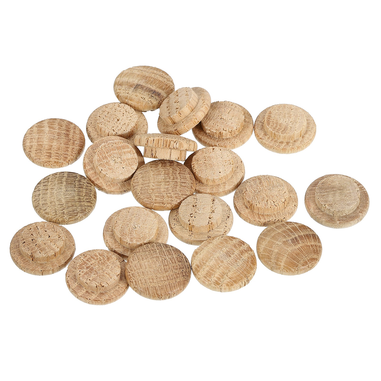 120 Pcs 0.47 x 0.71 Inch Wood Hole Plugs, Wood Pocket Button Plug for Furniture