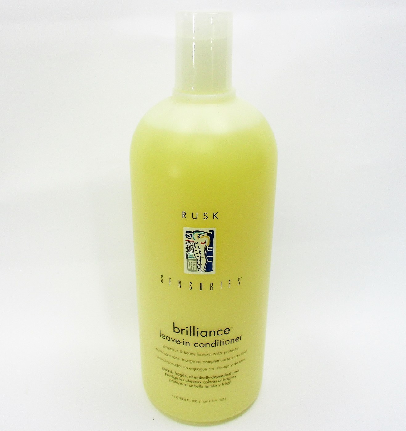 Rusk Brilliance Leave-in Conditioner Color Protection Grapefruit Honey 33.8oz