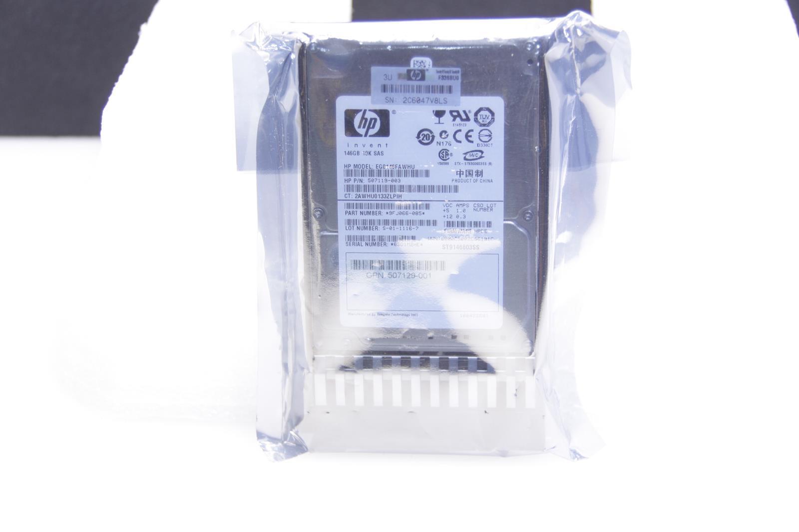 USED HP 507119-003 EG0146FAWHU 146GB 10K 6G 2.5" SAS Hard Drive.SKU210173
