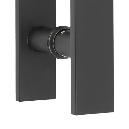 Double Sided Stainless Steel Door Handle H Shape Push Pull Door Handle Black