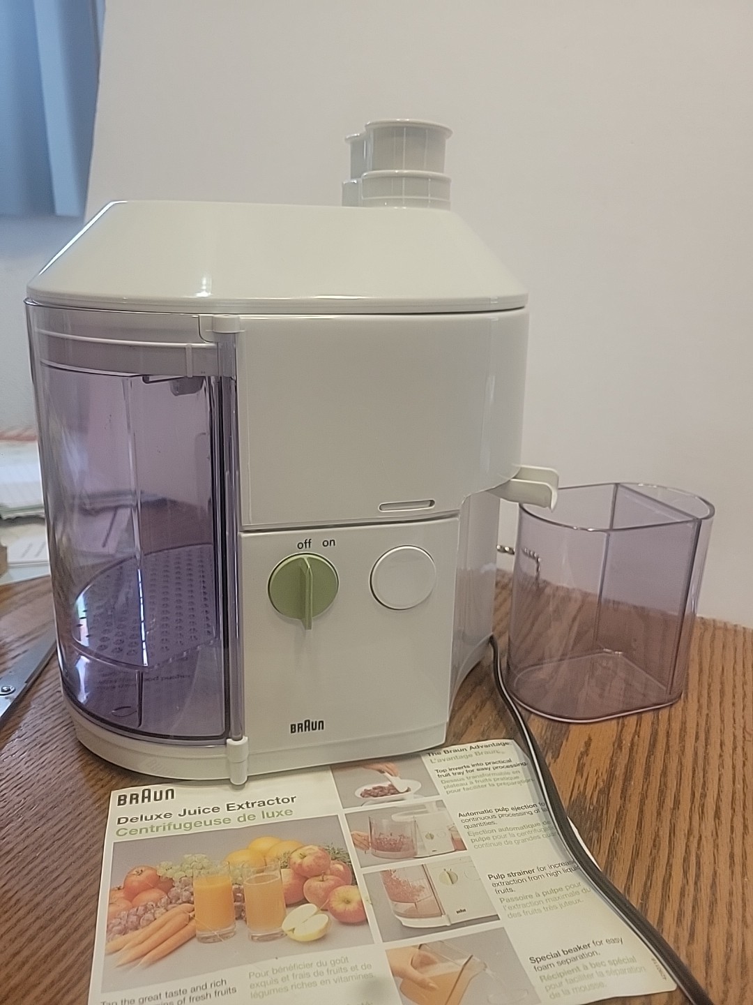 Braun Deluxe Juice Extractor MP80 Fruit Vegetable Juicer Type 4290 Tested German