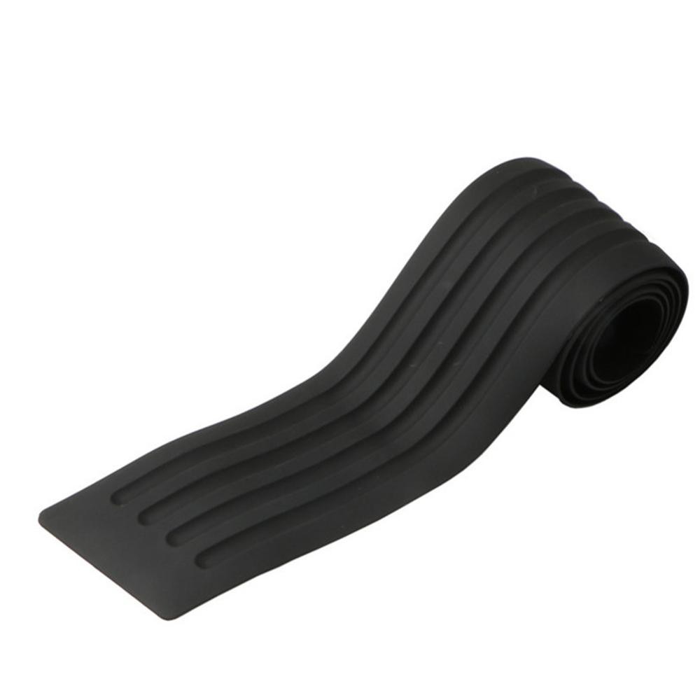 90/104cm Car Rear Rubber Bumper Scratch Strip Protector Cover Sports Trim Guard