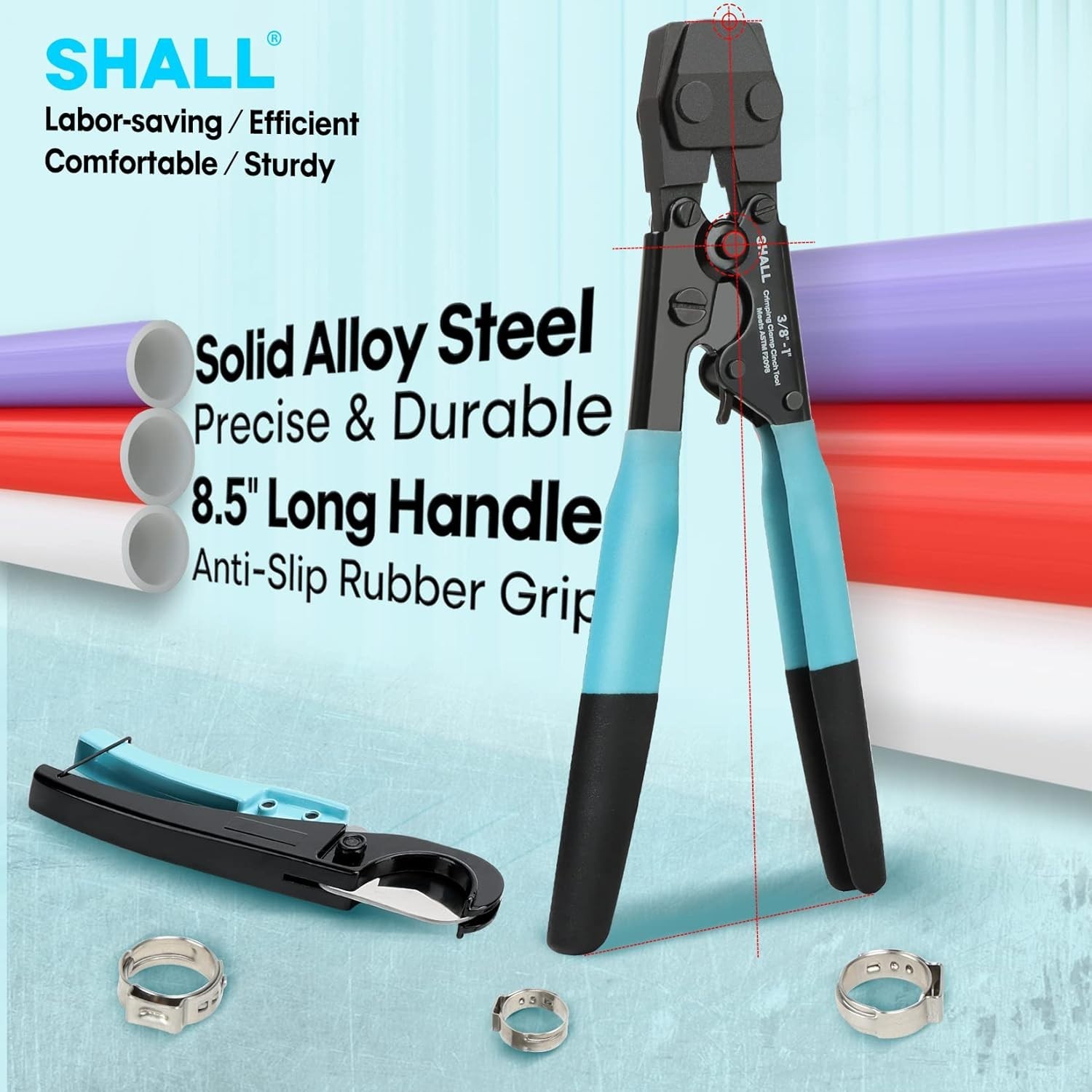 Universal Pex Crimp Tool for Plumbing Installations
