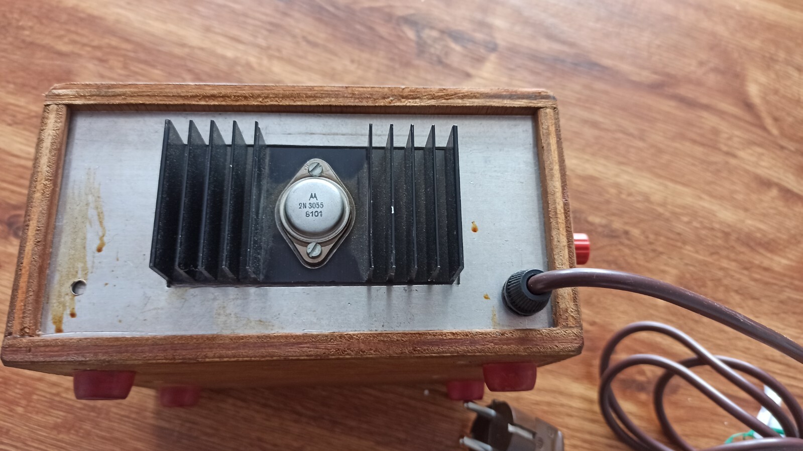 Vintage homemade voltmeter-ammeter. Works