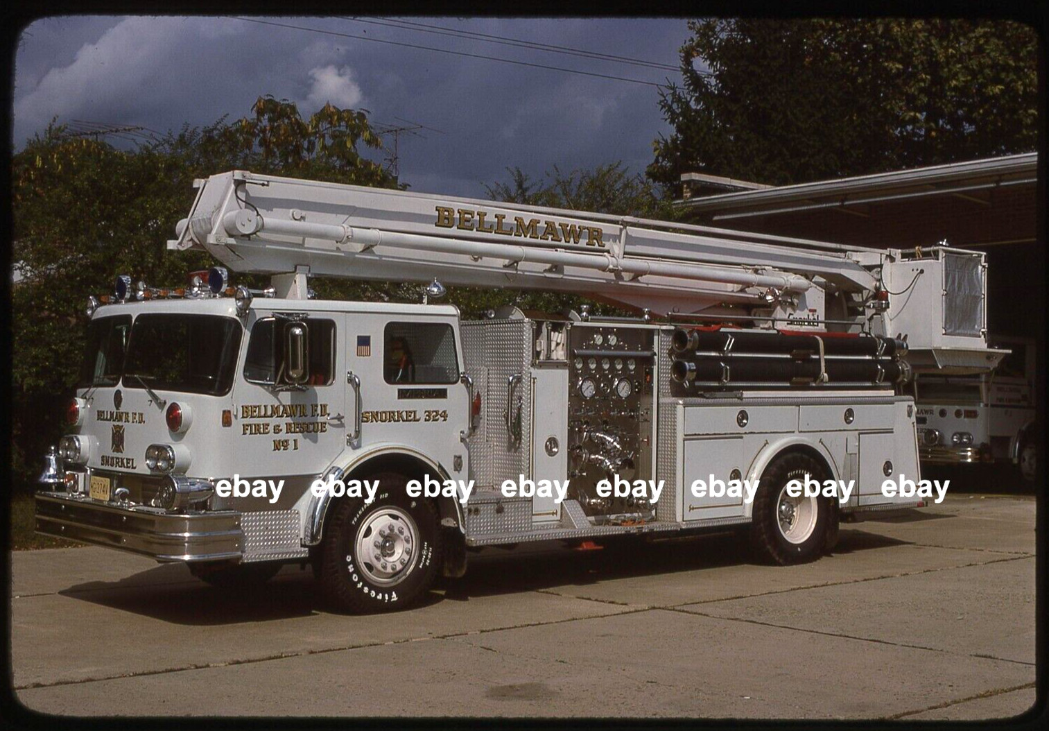 Bellmawr NJ 1971 Imperial 55' Snorkel Fire Apparatus Slide