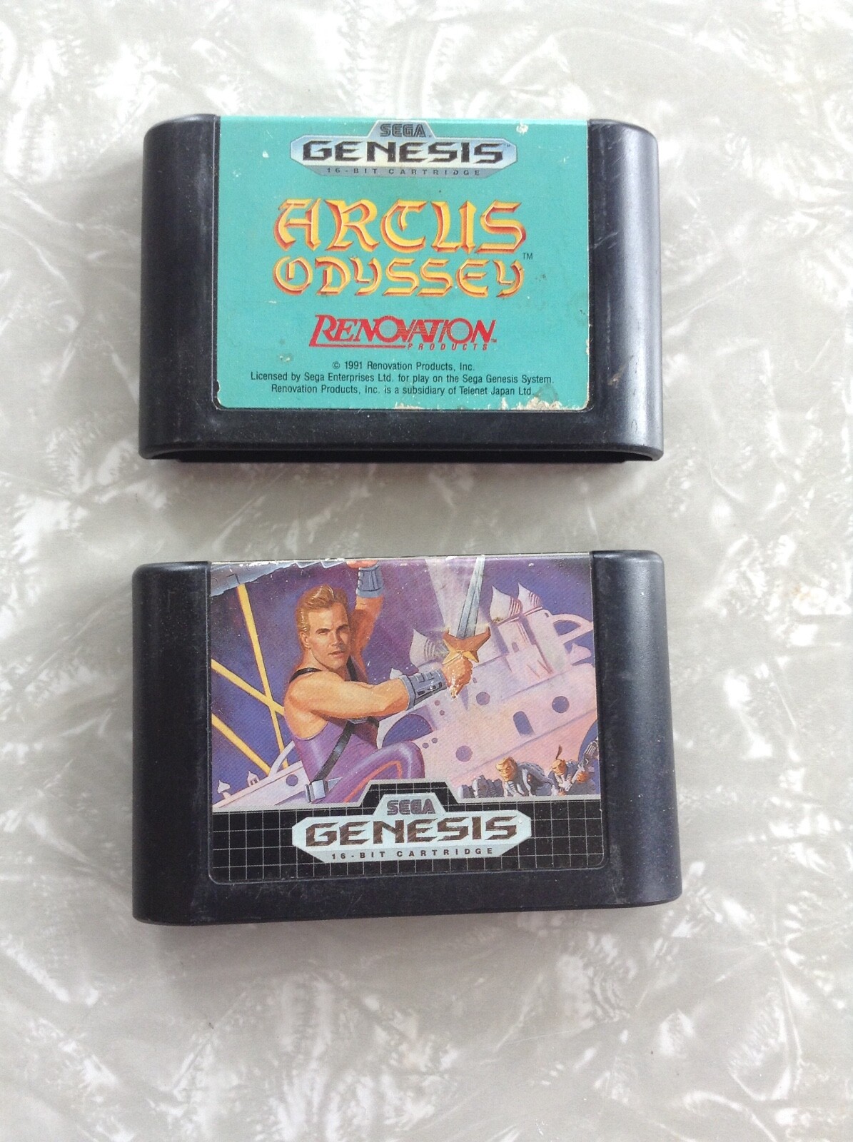 Sega Genesis Arcus Odyssey & Strider, Authentic