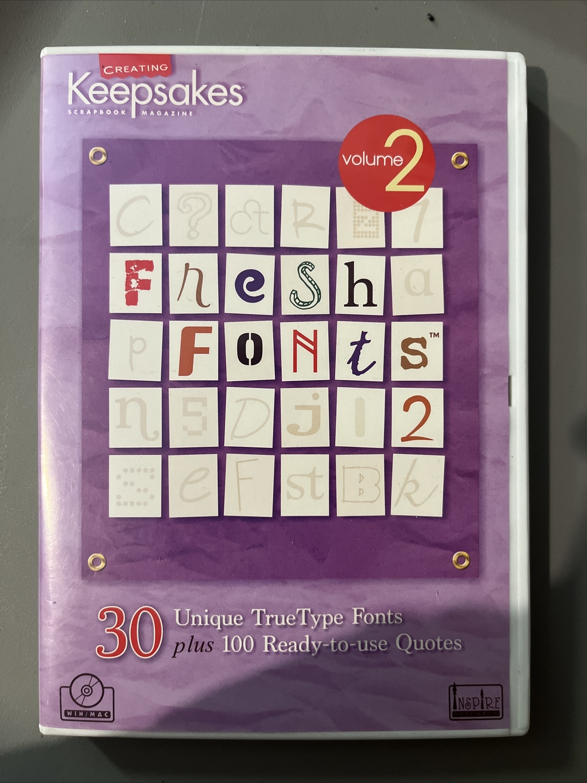 Creating Keepsakes Fresh Fonts Volume 2 with Scrapbooking Quotes