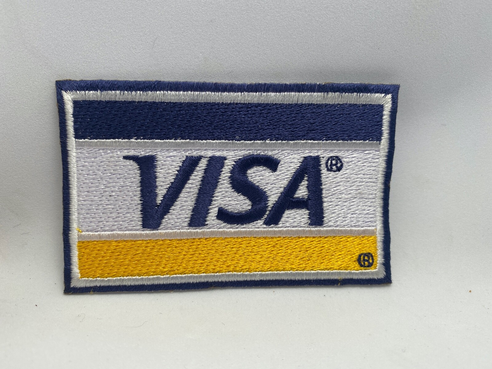 VISA   NEW  EMBROIDERED  IRON ON  PATCH 2-1/4t X 3-1/2w