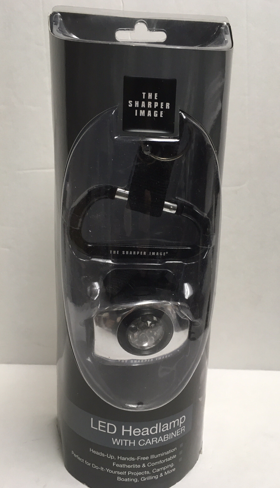 SHARPER IMAGE LED HEADLAMP WITH CARABINER NIB