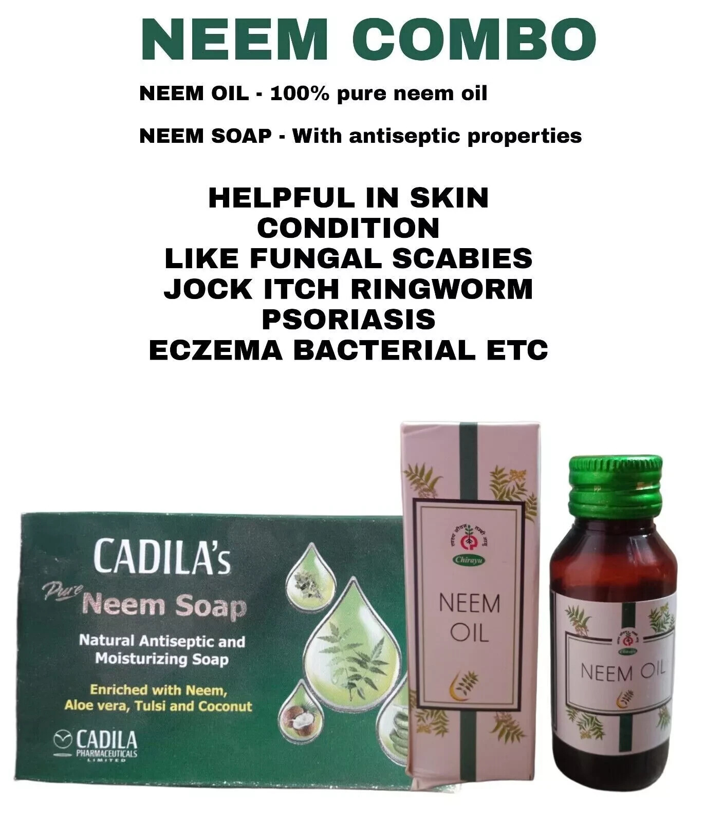 ANTI SCABIES KILLS SCABIES MITES AND EGGS COMPLETE ERADICATION OIL & SOAP COMBO