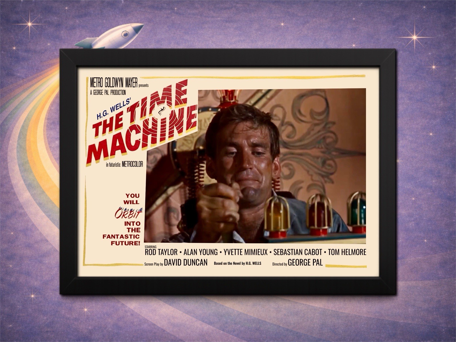 Time Machine 1960 Escape 802701 AD Morlocks Framed Sci Fi Print