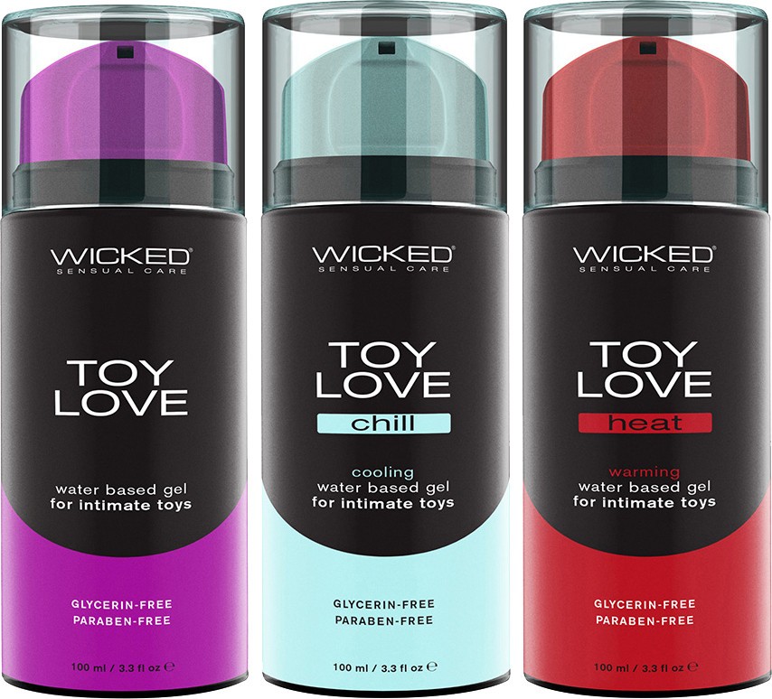 Wicked Toy Love Water Based Lubricating Gel For Intimate Toys 3.3 oz