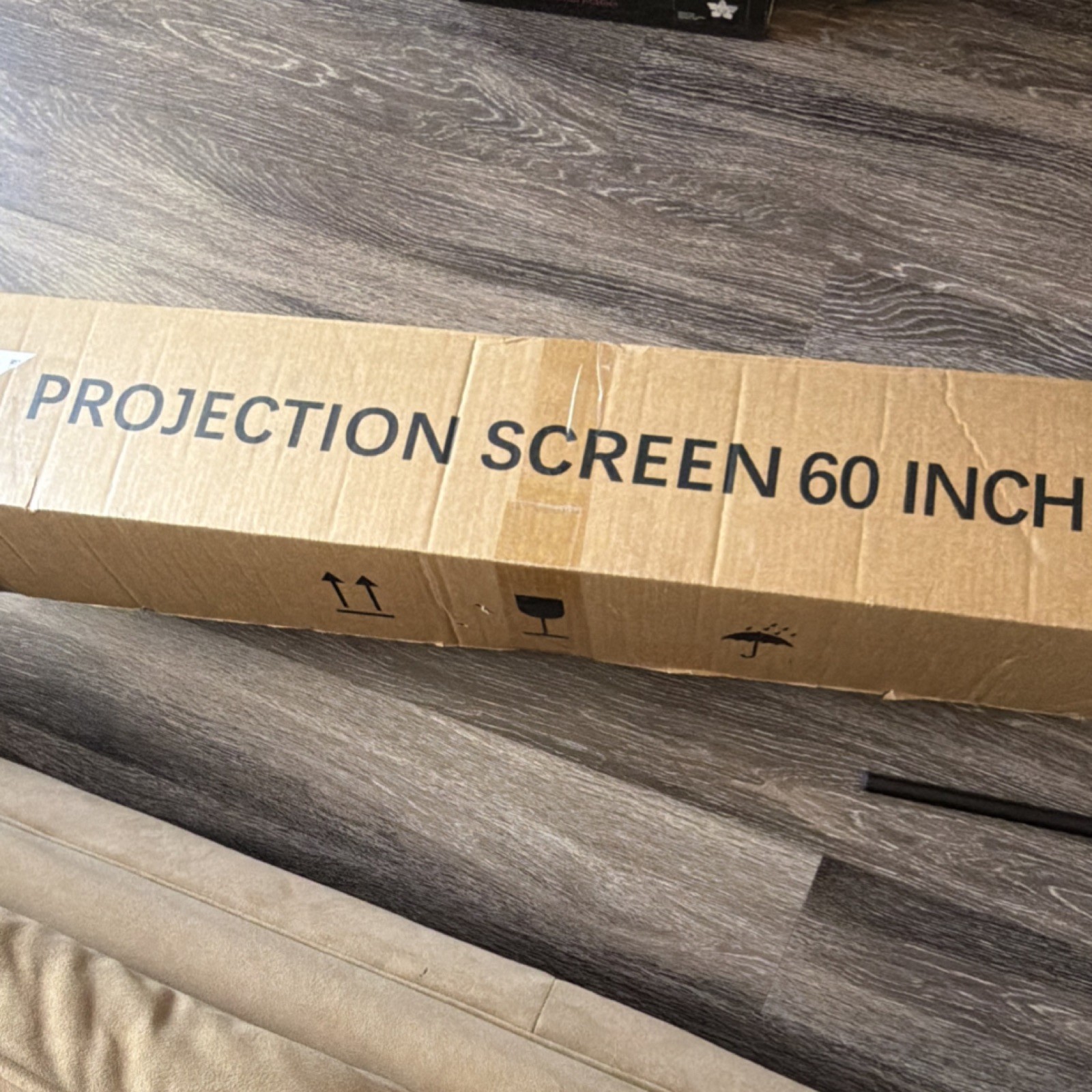 Projection Screen 60 in (60") Black