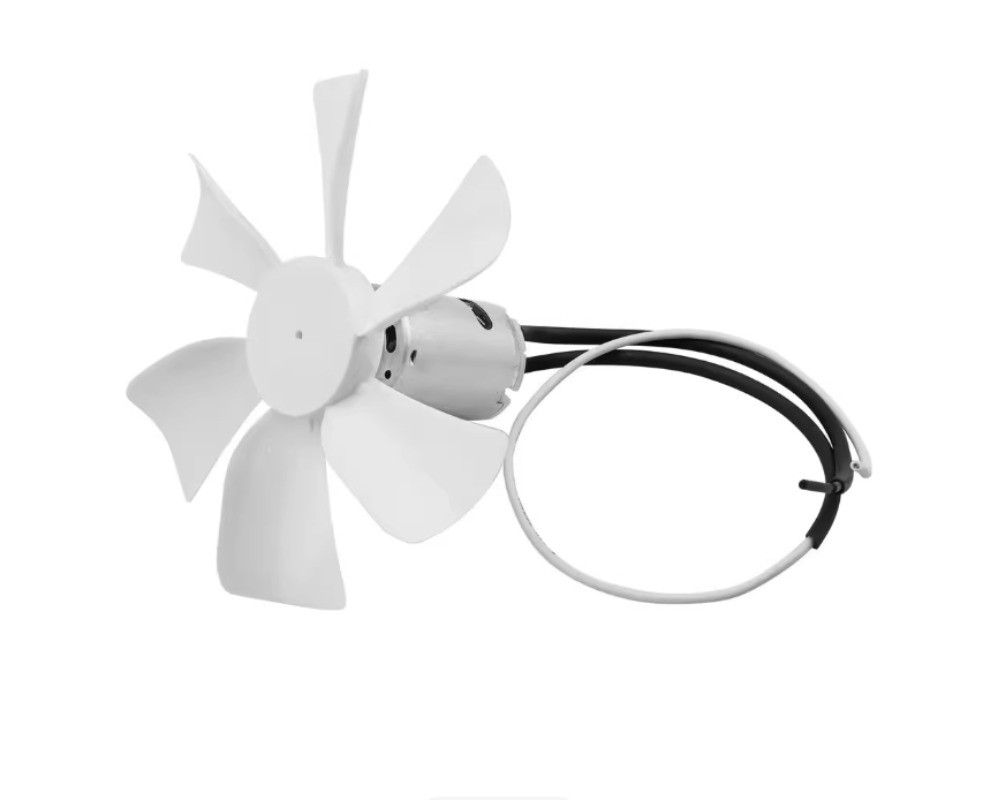 6-inch White RV Ventilation Fan Blade with 12V D-Shaft Replacement for Camper