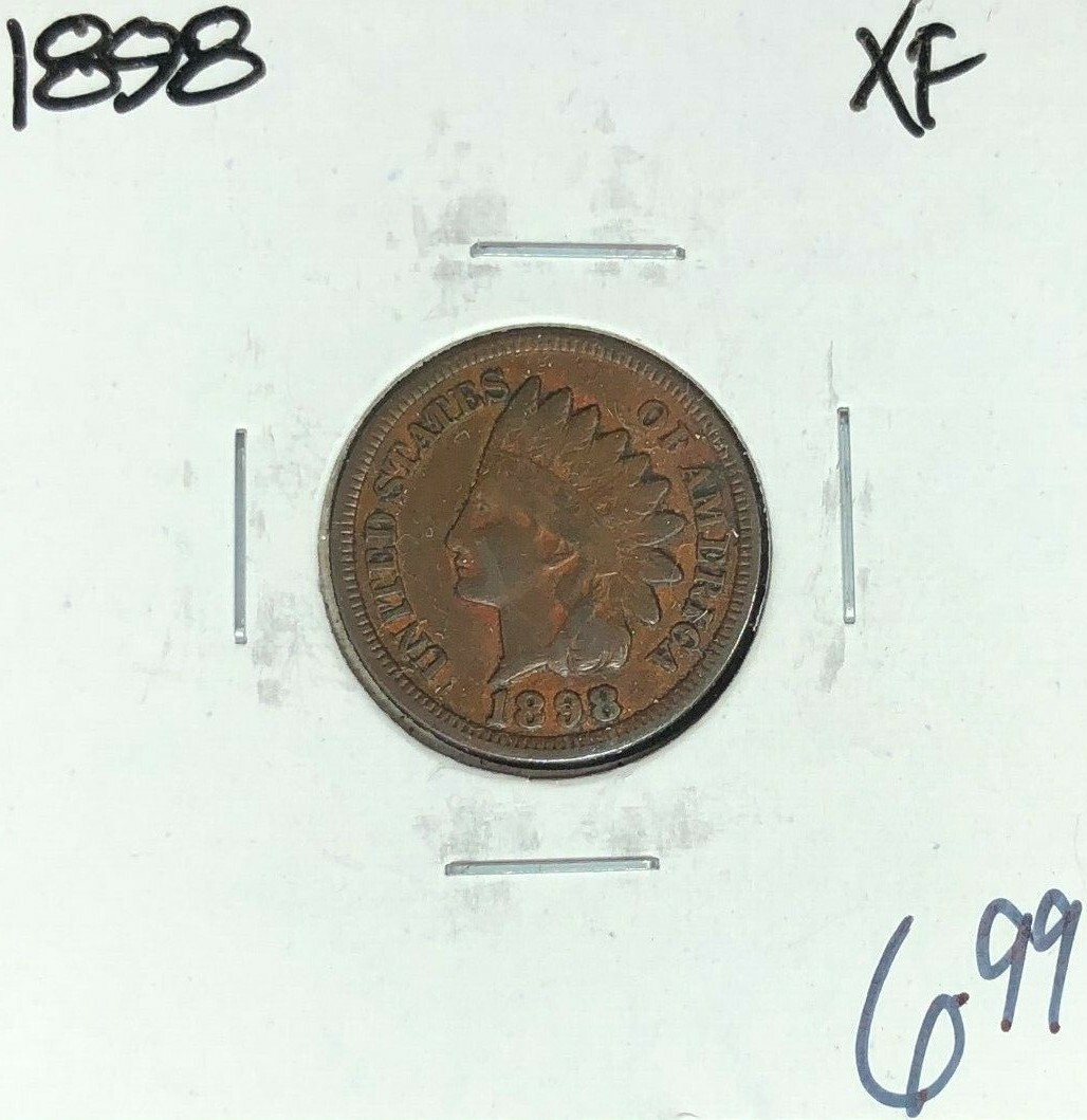 1898 INDIAN HEAD CENT ~ XF ~NICE COIN~
