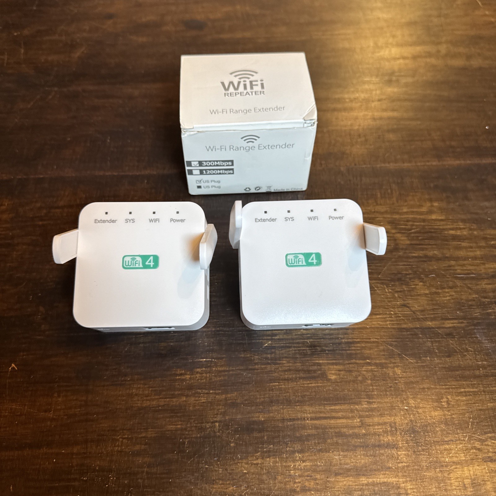 WiFi Boosters - 2 Total - 300Mbps - US Plug - Both Tested for Power