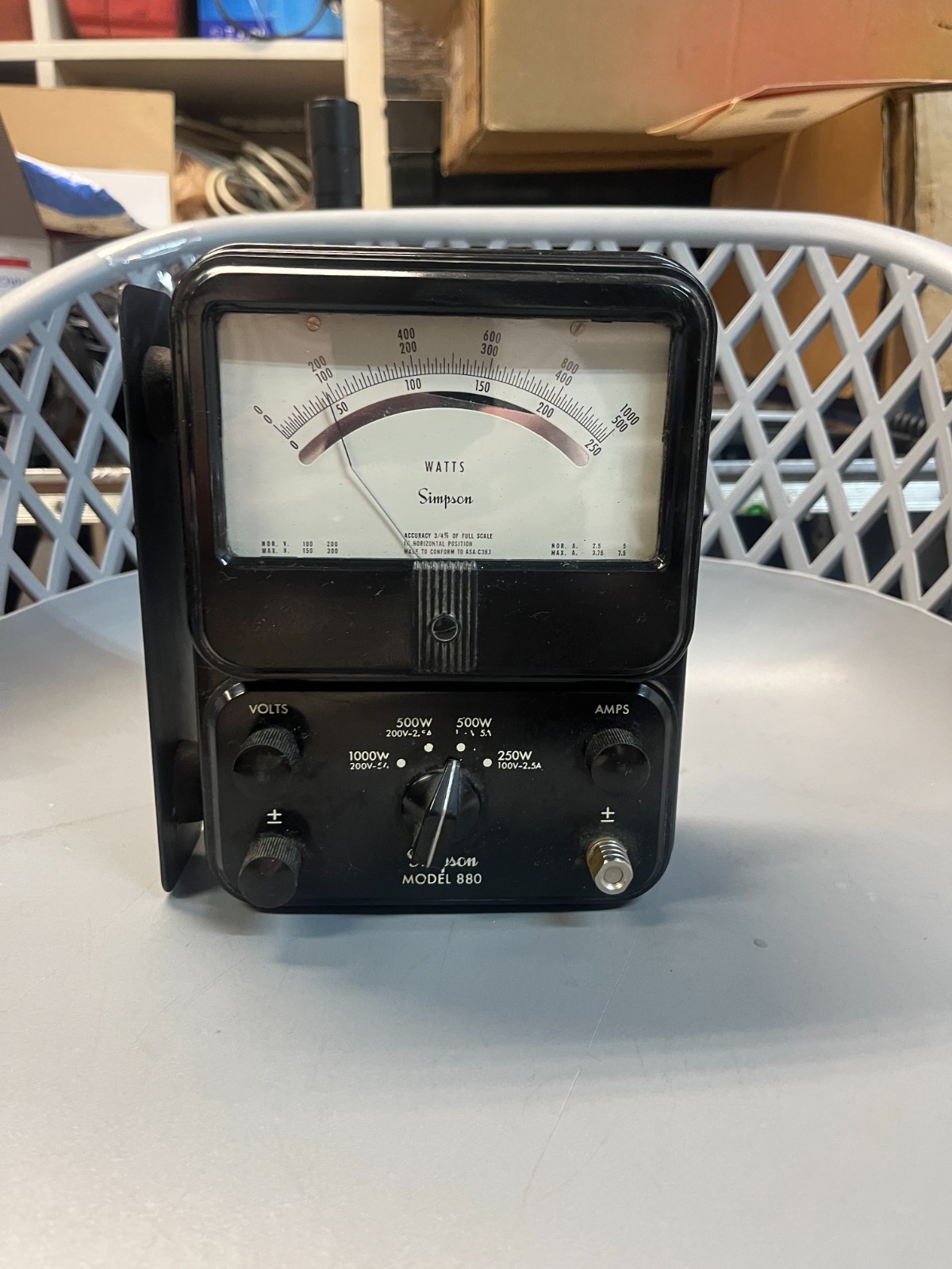 Simpson model 880A volt meter