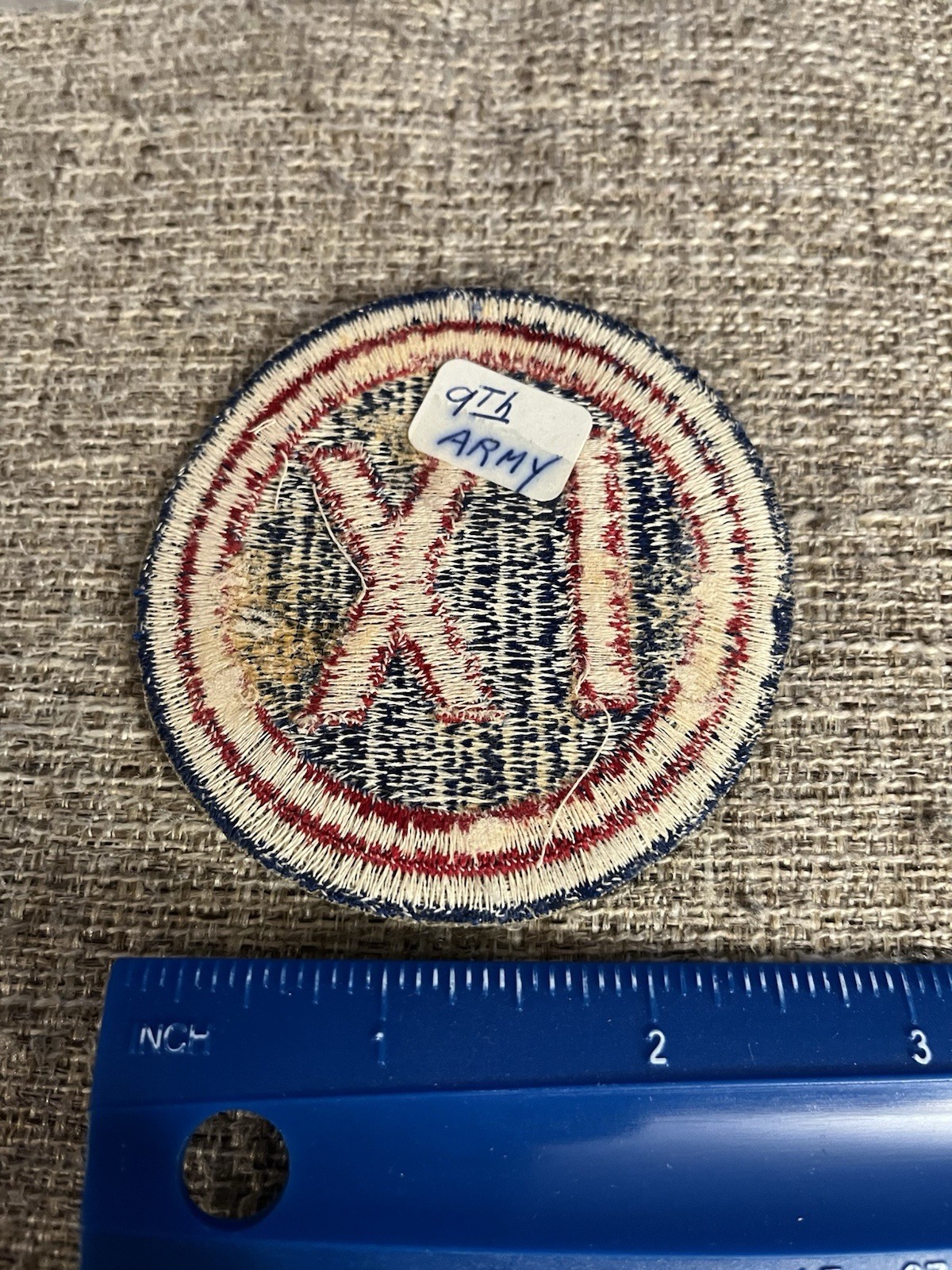 US Army 9th Corps IX Patch WWII Era INV12118