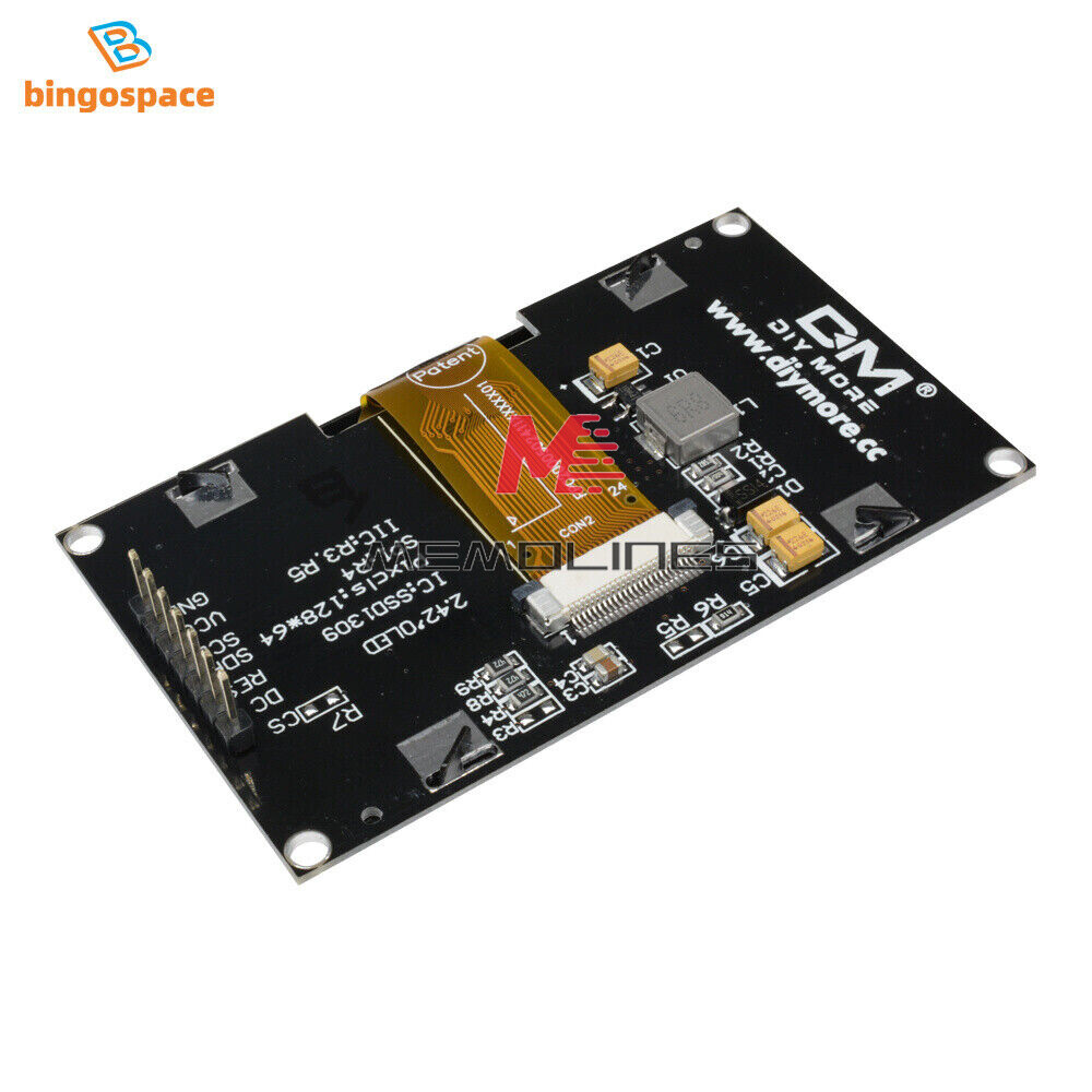 2.42" inch 128*64 HD Screen OLED Display Module 3.3V IC I2C SPI Serial SSD1309