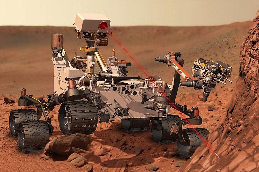 ARTIST'S CONCEPT OF CURIOSITY ROVER ON MARS NASA 8x12 GLOSSY PHOTO PRINT