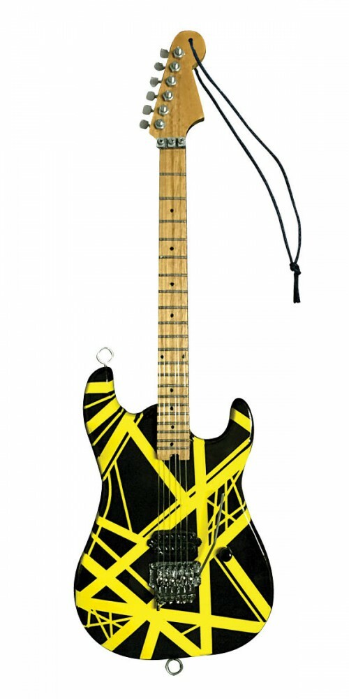 Eddie Van Halen Bumble Bee Yellow Black 6in Holiday Ornament NEW 000282021
