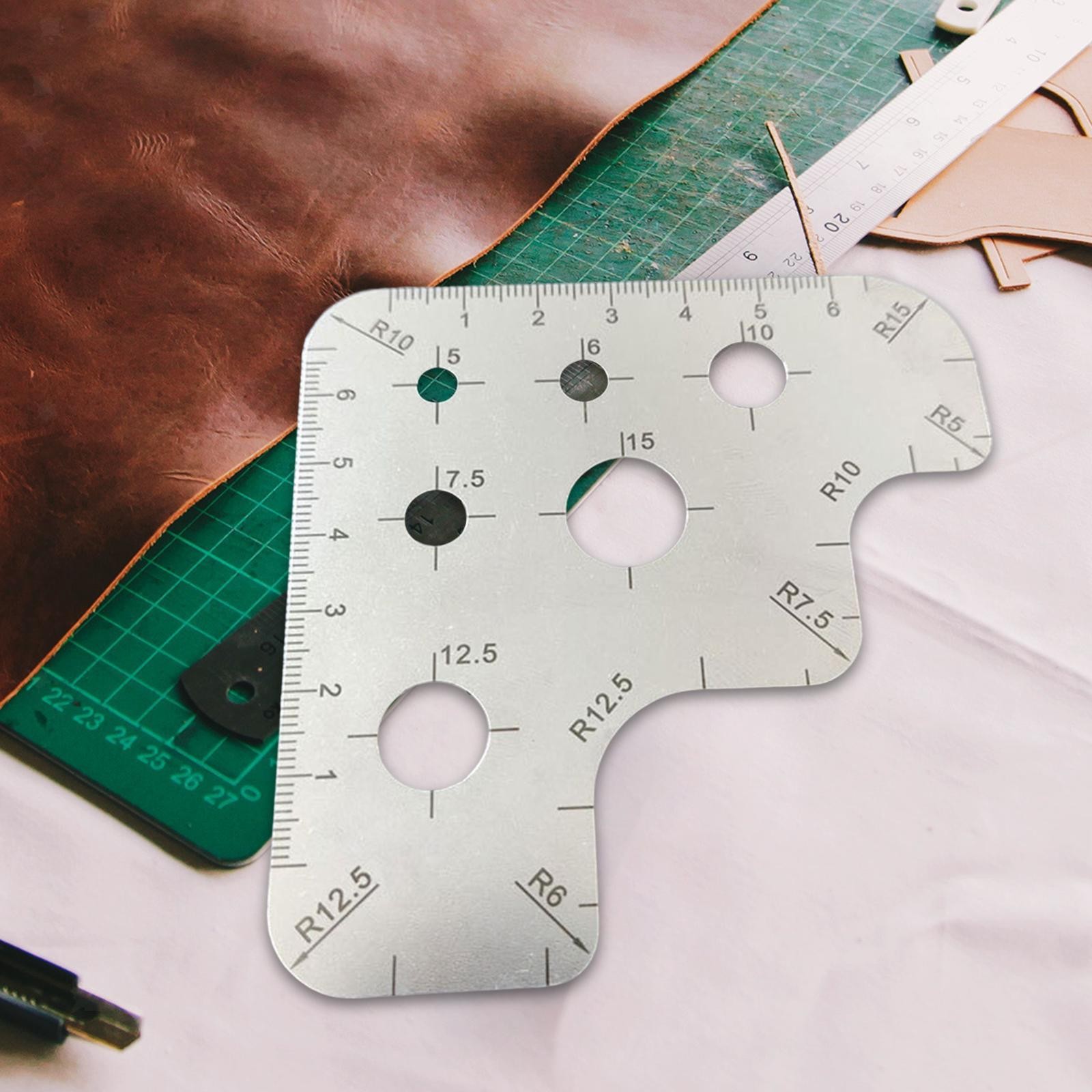 Leather Craft Drawing Ruler Corner Cutting Ruler Handmade Professionals