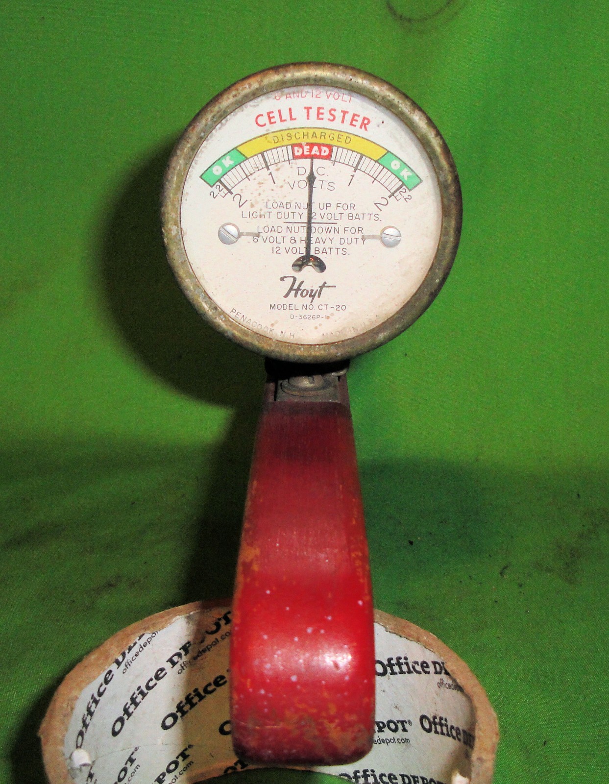Vintage Battery Tester Ford Model A  1920 1930 Chevy Dodge Hoyt CT20 6 or 12v