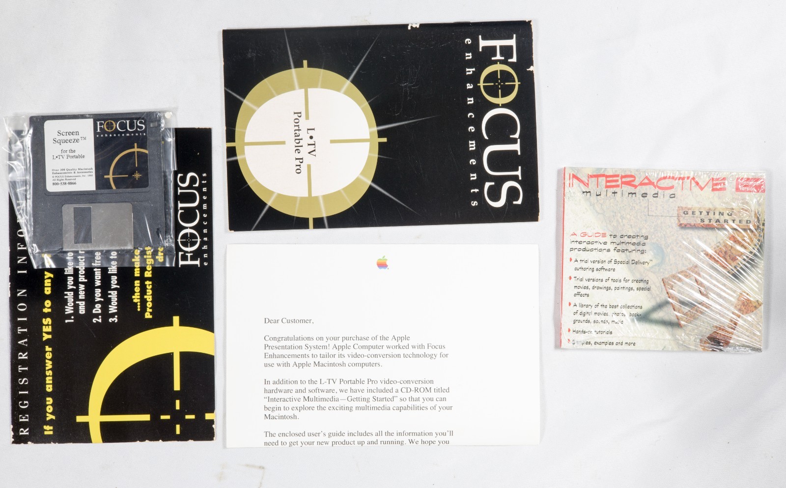 Vintage Apple Presentation System video to S-video composite Focus Enhancments