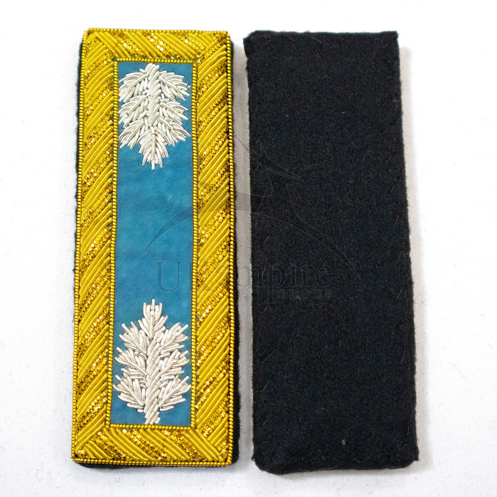 Civil War Officer Shoulder Boards (Lieutenant Colonel Silver Oak Leaf) Infantry